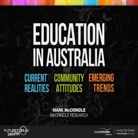 Education in Australia McCrindle Research Future Forum