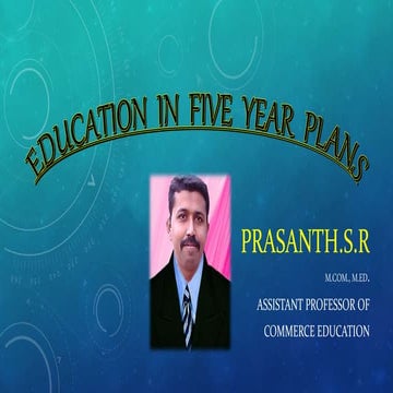 Education  in  five  year  plans