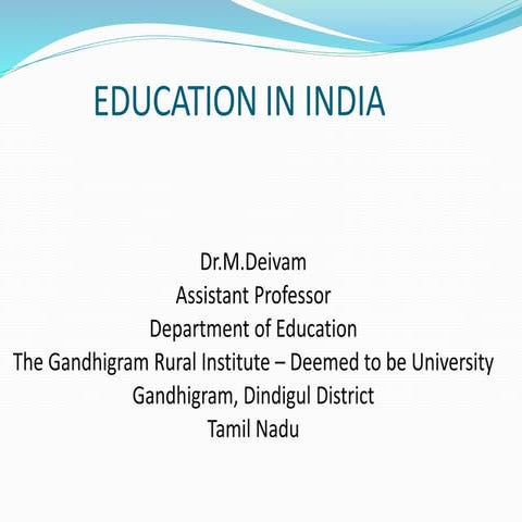 Education in india