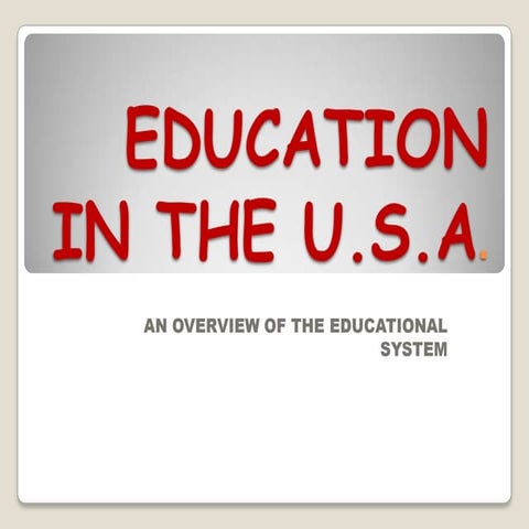 Education in the USA
