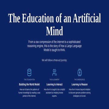 The Education of an Artificial Mind - How Large Language Models are taught to think