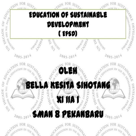Education of sustainable development