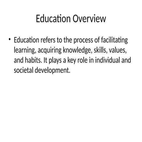 How Education can shape life_Overview.pptx