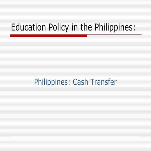 Education Policy In The Philippines