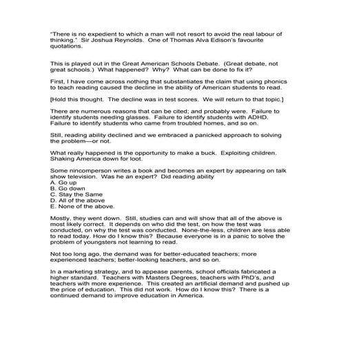 Education  problem solution