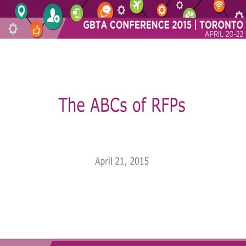 The ABC's of RFP's 