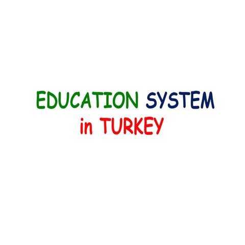 Turkish education system | PPTX