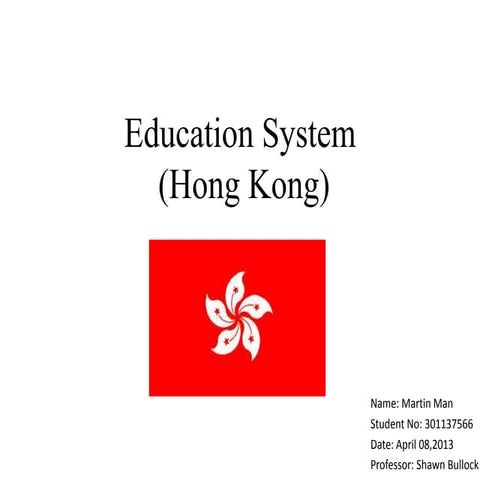 Education System in Hong Kong 2