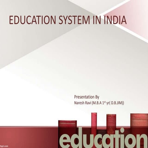 Education system in india