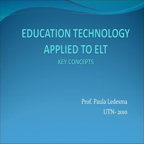 Education technology  key concepts