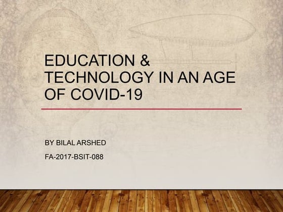 Rudra Tiwari The Effects of COVID 19 on Education | PDF
