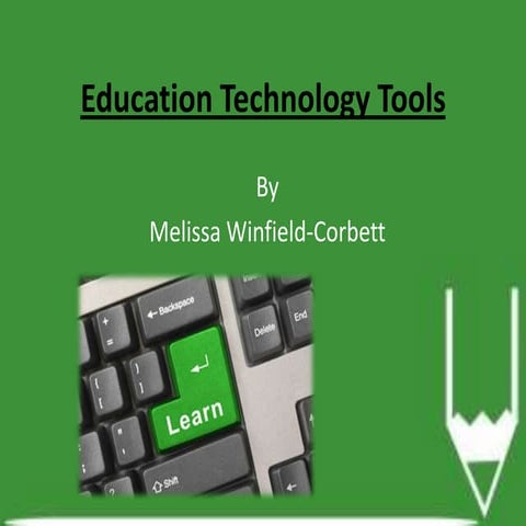 Education technology tools | PPTX