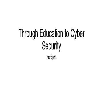 Cyber-Security in Education | PPTX