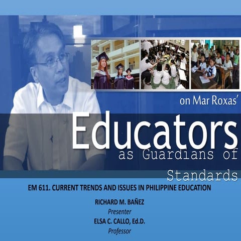 Educators as guardians of standards