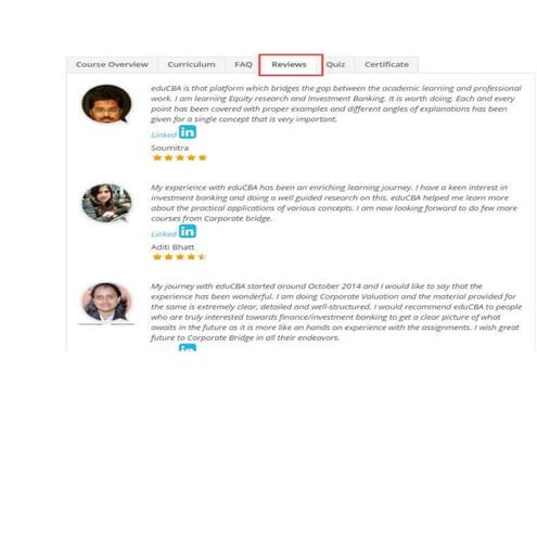 Educba reviews