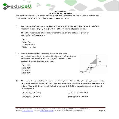 Educell Physics Sample