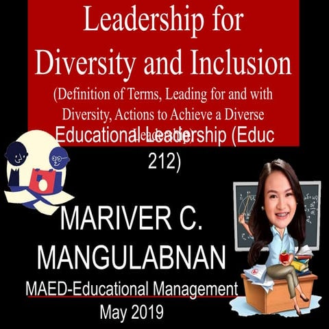 Leadership for Diversity and Inclusion by Mariver C. Mangulabnan