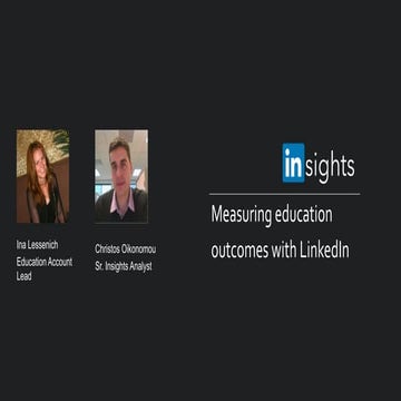 Education Connect - Measuring Education Outcome with LinkedIn