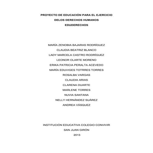 Eduderechos convivir