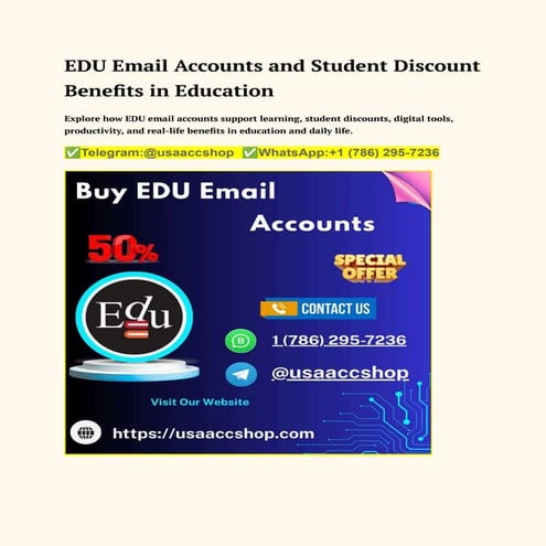 EDU Email Accounts and Student Discount Benefits in Education.docx