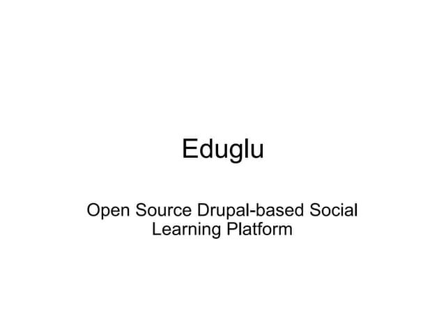 Eduglu presentation at TTIX