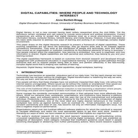 Digital Capabilities: Where people and technology intersect