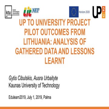 Edulearn2019_Up2U_Presentation_G.Cibulskis_A.Urbaityte
