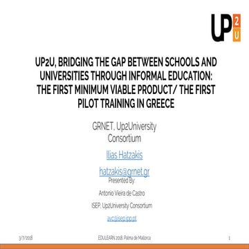 ALTA2018 Up2U Presentation by G.Cibulskis & R.Kutas | PPTX