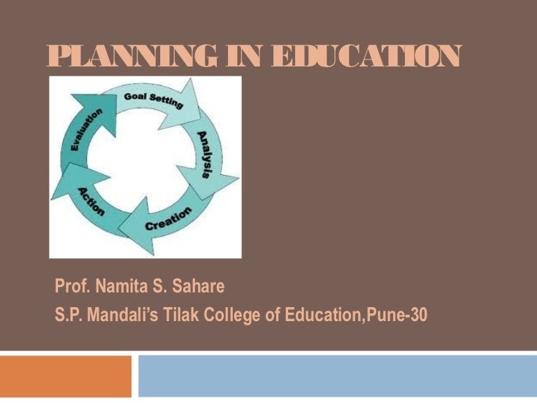 Educational management planning