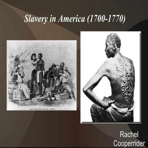 Slavery In America by Rachel Cooperrider