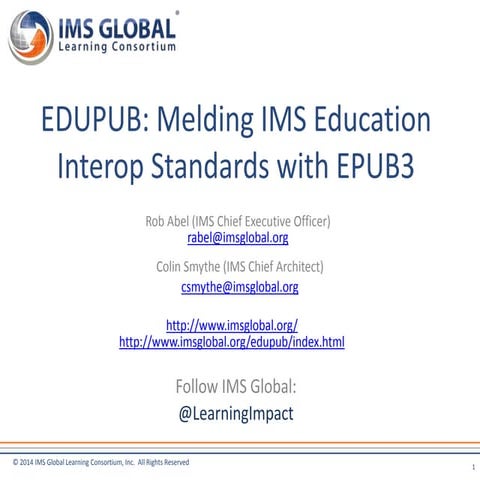 Edupub day1 ims