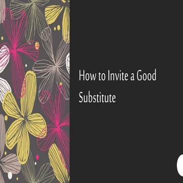 Eduslot BNI , Topic Substitute