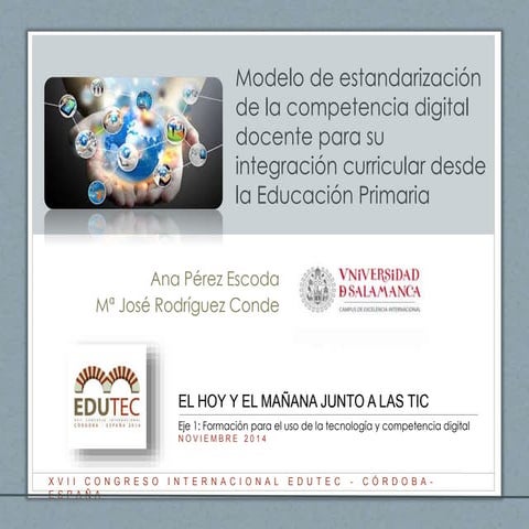 Modelo de estandarización de la competencia digital docente para su integraci...