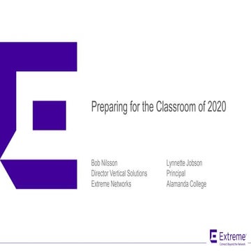 Preparing for the Classroom of 2020