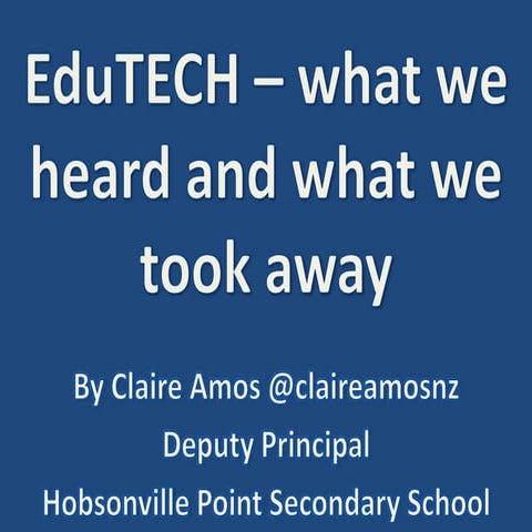 EduTECH ignite - What we saw and what we took away
