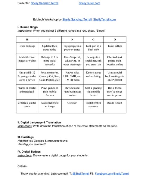 Edutech workshop2015handout