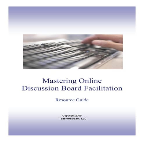 Master Online Discussion Board by Edutopia
