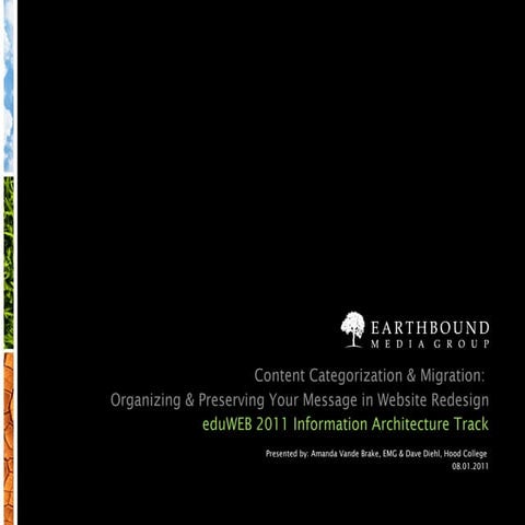 Content Categorization & Migration: Organizing & Preserving Your Message in a...