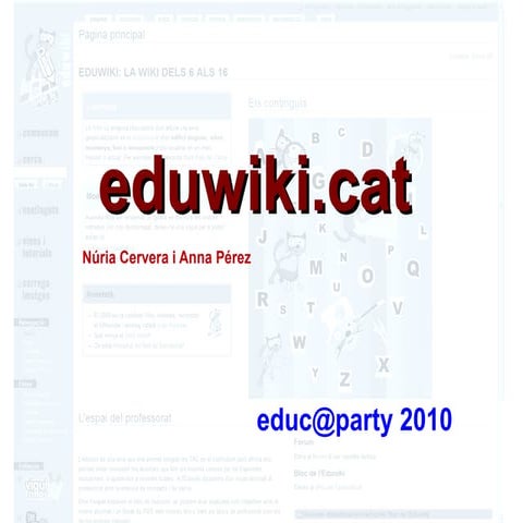 Eduwiki a educaparty, Madrid, febrer 2010