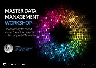 How to identify the correct Master Data subject areas & tooling for your MDM initiative