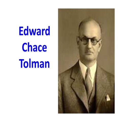 Biografia Edward Chace Tolman | PPT