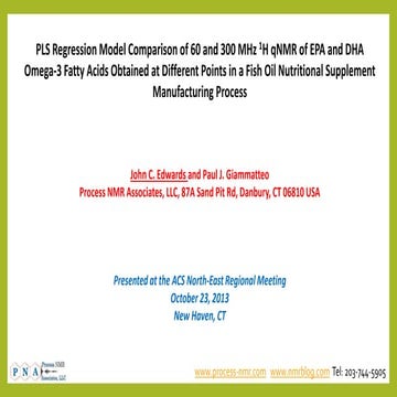 SMASH - NMR of Fish Oil Poster - 9-24-13 | PDF