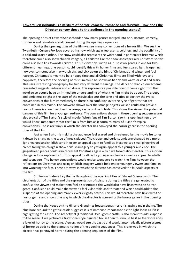 Frankenstein edward scissorhands essay image