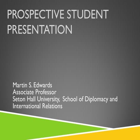 Edwards student recruitment presentation 2015