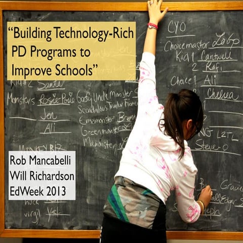 Ed week 2013:Technology Rich PD