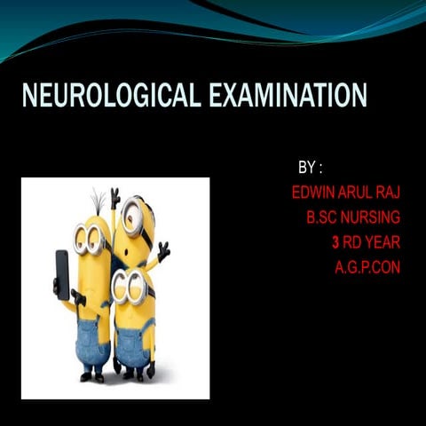 NEUROLOGICAL EXAMINATION
