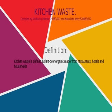 kitchen waste