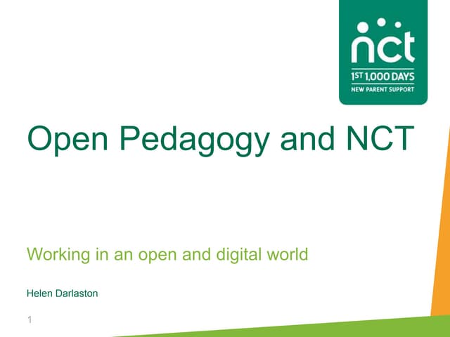 NCT Education and Practice weekend 2019