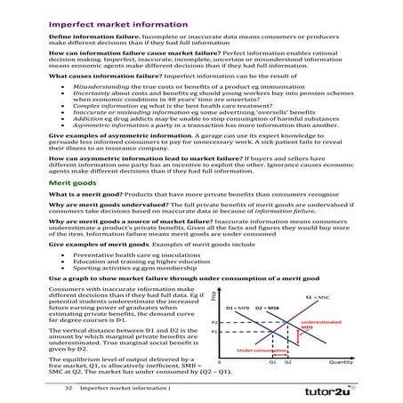 Imperfect Market Information