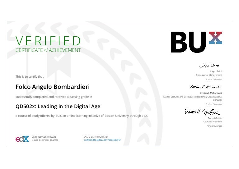 Verified Certificate Leading In The Digital Age